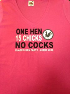 Hen party t-shirt ideas
