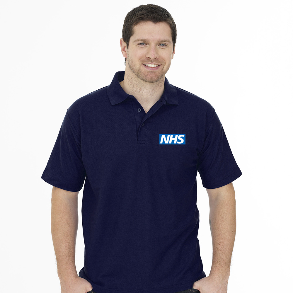 NHS Polo Shirts Embroidered NHS Logo On Polo Shirts